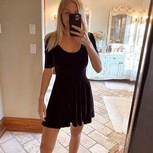 Velvet Black Dress Urban Outfitters size small